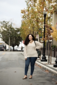 My Go-To Cold Weather Outfit Via Girl With Curves #plussizefashion #curvyfashion #plussizejeans #curvyoutfits #curvyconfidence #bopo #bodypositive #plussizeoutfits