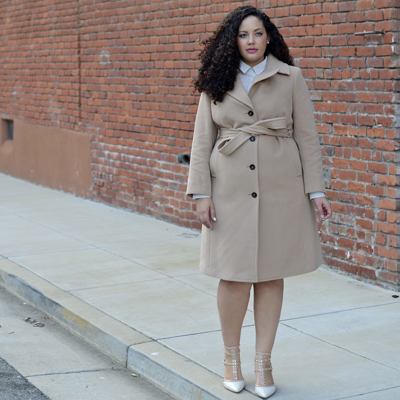 Turn Coats into Dresses Via Girl With Curves #hack #tips #styling #tricks