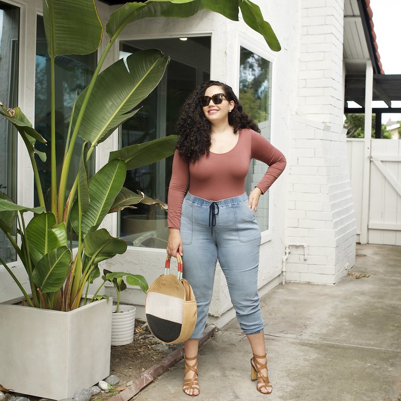 My go-to Work from Home Outfit via Girl With Curves #curvyfashion #plussizefashion
