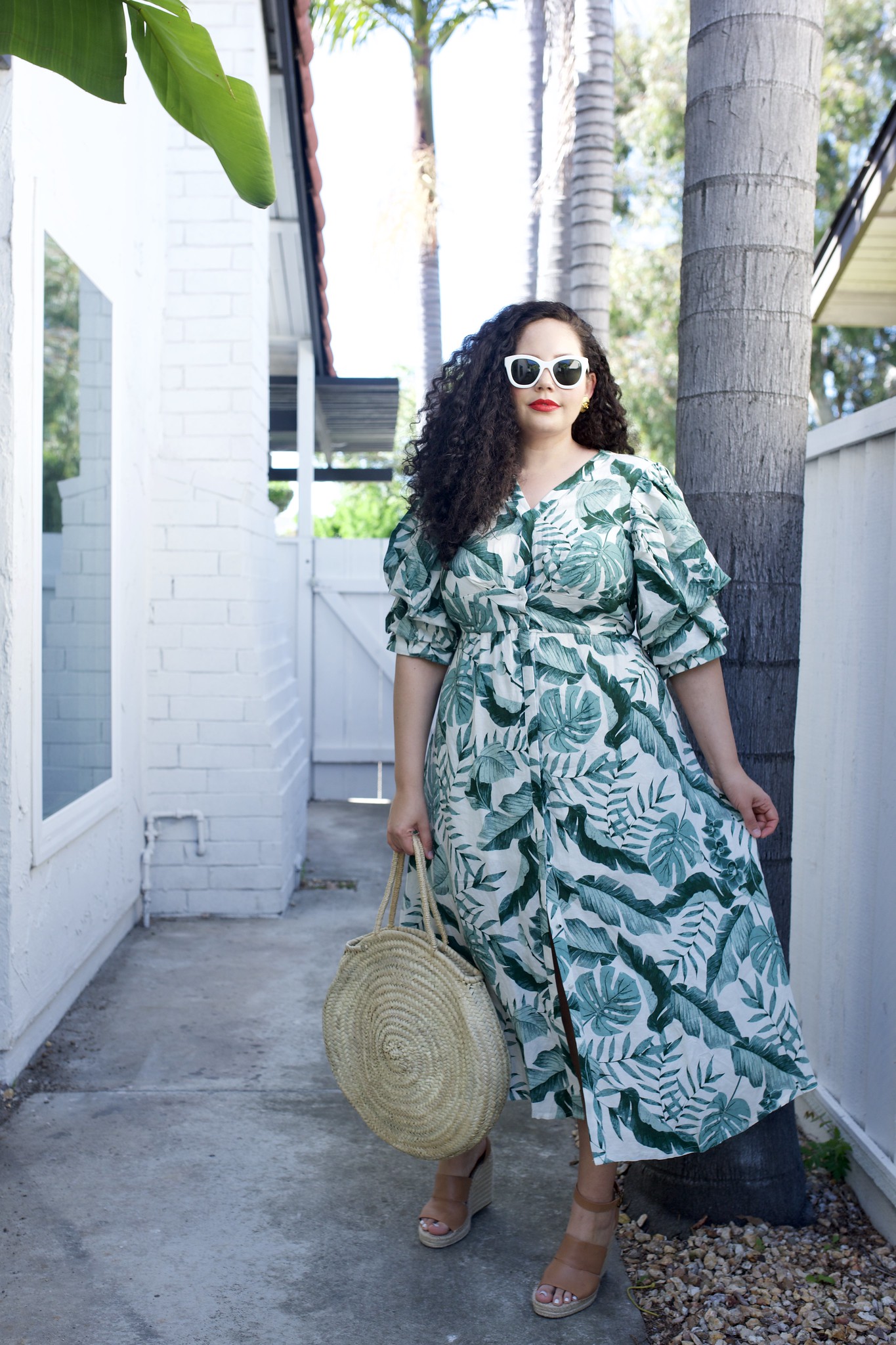Bored of Florals? Try Leaf Print Instead | Girl With Curves