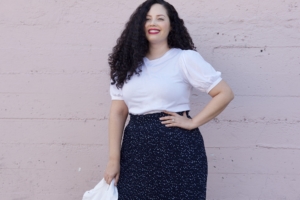 How to wear Sneakers with a Skirt | Girl With Curves