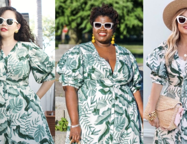 Style Has No Size: Leaf Print Dress | Girl With Curves