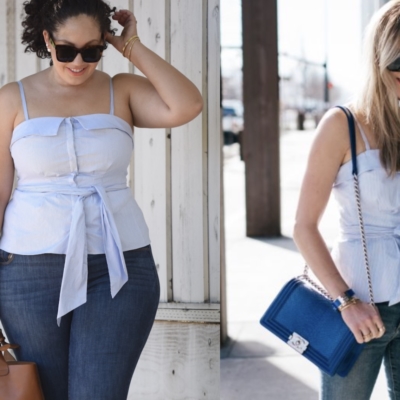 Style Has No Size: Tie Waist Top and Jeans | Girl With Curves