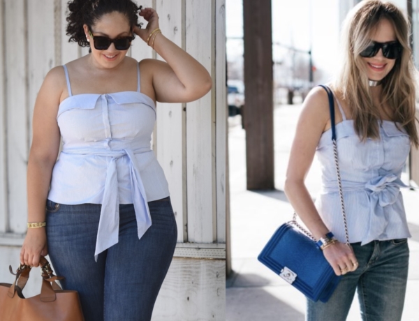 Style Has No Size: Tie Waist Top and Jeans | Girl With Curves