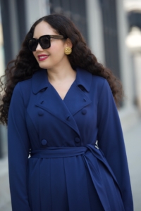 My All-Time Favorite Pleated Trench | Girl With Curves